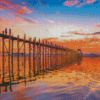 Myanmar U Bein Bridge Diamond Painting