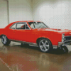 Orange 1967 Pontiac Diamond Painting