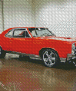 Orange 1967 Pontiac Diamond Painting