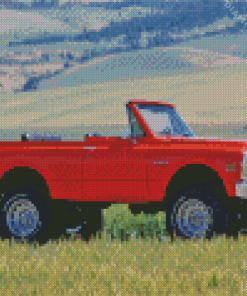 Orange 1972 Chevy K5 Blazer Diamond Painting