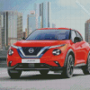 Orange Nissan Juke Car Diamond Painting