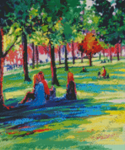 Picnic In The Park Art Diamond Painting