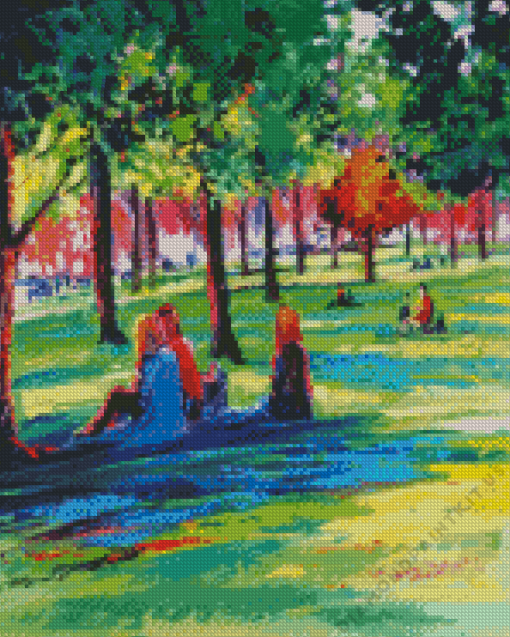 Picnic In The Park Art Diamond Painting