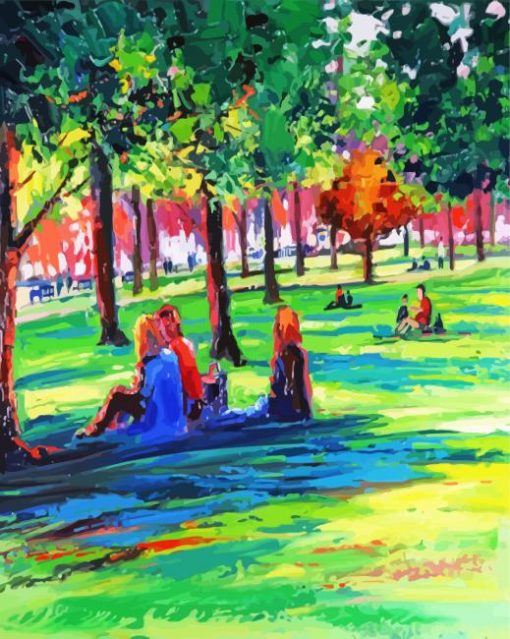 Picnic In The Park Art Diamond Painting