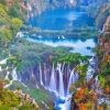 Plitvice Lakes Autumn Diamond Painting