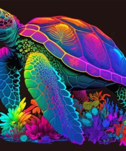 Rainbow Turtle Art Diamond Painting