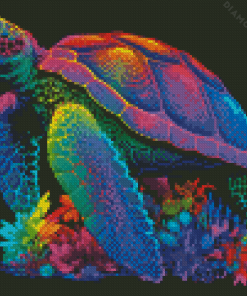 Rainbow Turtle Art Diamond Painting