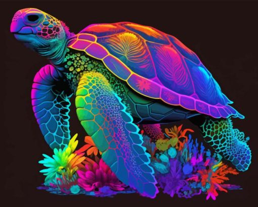 Rainbow Turtle Art Diamond Painting