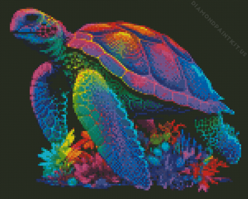 Rainbow Turtle Art Diamond Painting