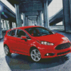 Red Fiesta ST Car Diamond Painting