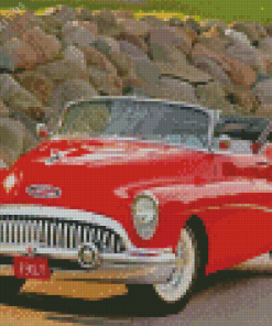 Red Buick Skylark Diamond Painting