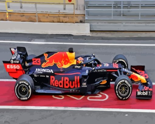 Red Bull Formula 1 Racing Car Diamond Painting