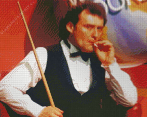 Retro Jimmy White Snooker Diamond Painting