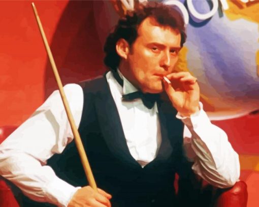 Retro Jimmy White Snooker Diamond Painting