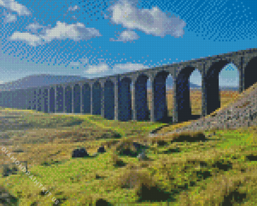 Ribblehead Viaduct Bridge Diamond Painting