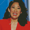 Sandra Oh Actress Diamond Painting