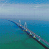 Sea Bridge Hong Kong Zhuhai Macau Diamond Painting