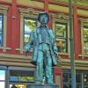 Statue of John Deighton in Gastown Canada Diamond Painting