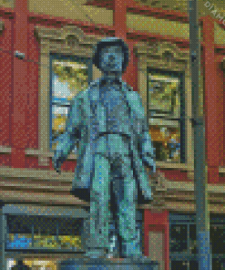 Statue of John Deighton in Gastown Canada Diamond Painting