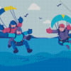 Summer Sport Skydiving Diamond Painting