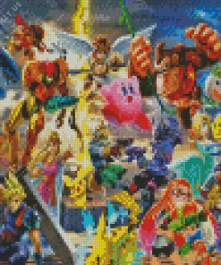 Super Smash Bros Characters Diamond Painting