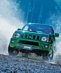 Suzuki Jimny Water Splash Diamond Painting