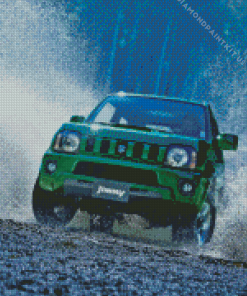 Suzuki Jimny Water Splash Diamond Painting