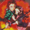 Tanjiro And Nezuko Kimetsu No Yaiba Diamond Painting