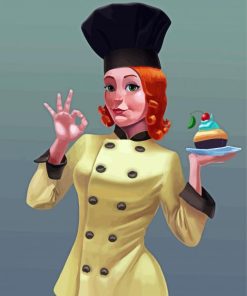 The Girl Chef Diamond Painting