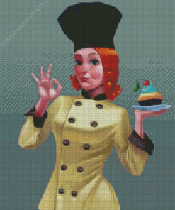 The Girl Chef Diamond Painting