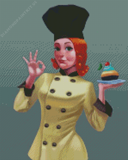 The Girl Chef Diamond Painting