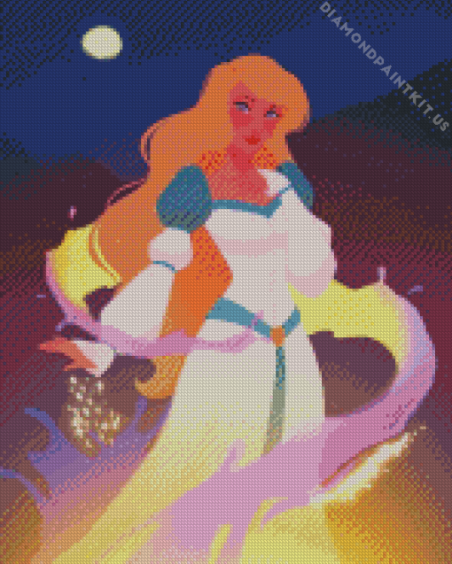 The Cute Swan Princess Odette Diamond Painting