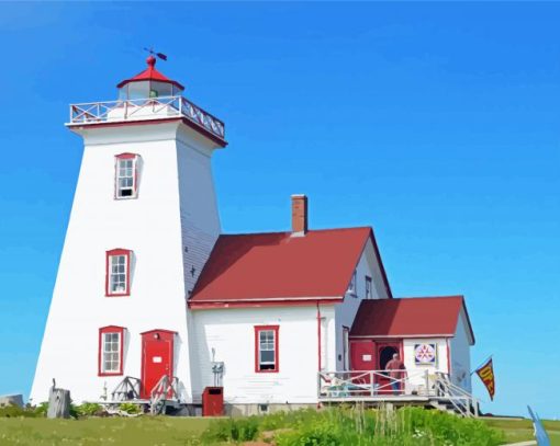 The Main Lighthouse PEI Diamond Painting