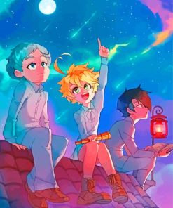 The Promised Neverland Characters Diamond Painting