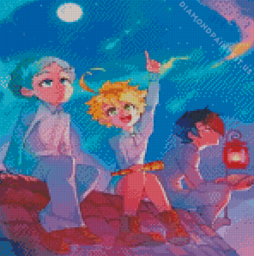 The Promised Neverland Characters Diamond Painting