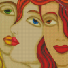 Three Women Faces Art Diamond Painting