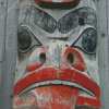 Totem Pole Haida Face Diamond Painting