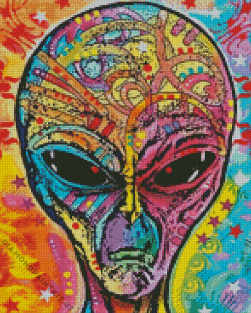 Trippy Alien Diamond Painting