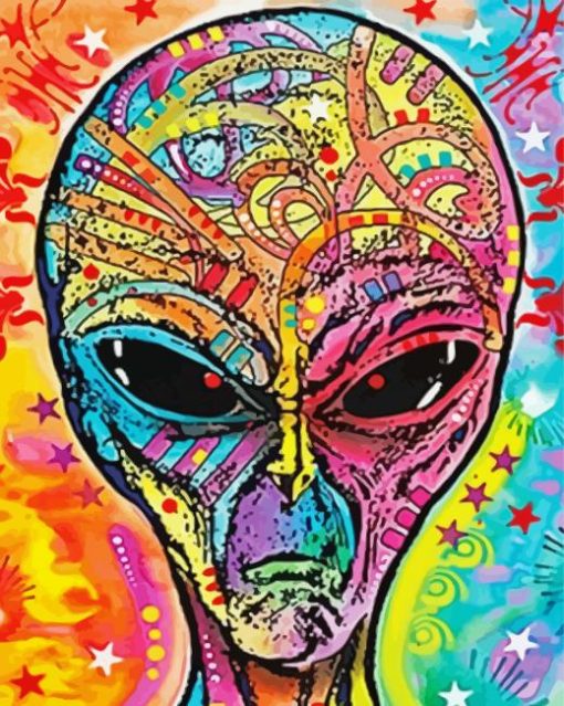 Trippy Alien Diamond Painting