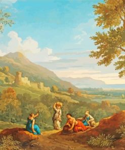 Women Classical Landscape Diamond Painting