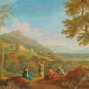 Women Classical Landscape Diamond Painting