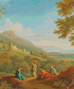 Women Classical Landscape Diamond Painting