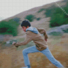 Young Boy Running Diamond Painting