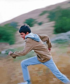 Young Boy Running Diamond Painting