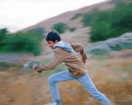 Young Boy Running Diamond Painting