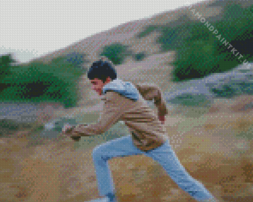 Young Boy Running Diamond Painting