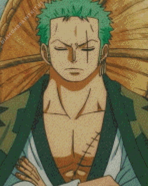 Zoro Sleeping One Piece Diamond Painting