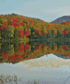 Adirondack Lake Reflection Diamond Painting