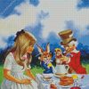 Alice Mad Hatter Tea Party Diamond Painting