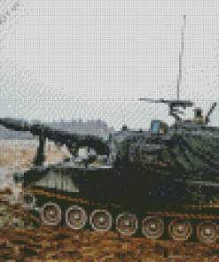 Artillery Military Tank Diamond Painting